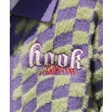 ブロックチェックワッペン刺繍ポロ襟シャギーニットカーディガン【AW】 | HOOK | 詳細画像19