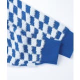 ブロックチェックワッペン刺繍ポロ襟シャギーニットカーディガン【AW】 | HOOK | 詳細画像18