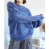 モヘアライクニットプルオーバー ユニセックス オーバーサイズ | aimoha  | 詳細画像2 