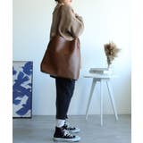 選べる3サイズ 外ポケット付きフェイクレザートートバッグレディース オルチャン | aimoha | 詳細画像31