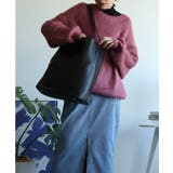 ブラック(Lサイズ) | 選べる3サイズ 外ポケット付きフェイクレザートートバッグレディース オルチャン | aimoha