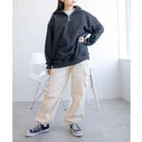 オーバーサイズハーフジップスウェット【AW】 | aimoha  | 詳細画像5 