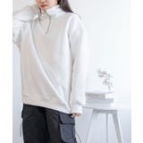 オーバーサイズハーフジップスウェット【AW】 | aimoha  | 詳細画像10 