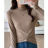 ベージュ | タートルネックインナー ハイネックトップス | aimoha