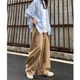 ベージュ | 【genxder】ユニセックス ショルダーバッグ付きスラックス | aimoha