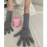 ダークグレー | 長めリブ手袋【AW】 | aimoha 