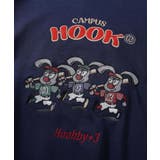 アメカジカートゥーンキャラクター刺繍袖配色スウェット | HOOK | 詳細画像4