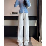 裏起毛 ケーブル柄コーデュロイストレートスウェットパンツ【AW】 | aimoha  | 詳細画像3 