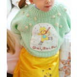 韓国子供服 かわいい猫パッチプリントセーター | aimoha kids | 詳細画像2
