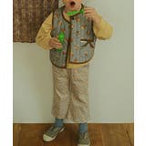 【aimoha-KIDS-】韓国子供服 田舎風レトロ中綿花柄ベスト | aimoha kids | 詳細画像5