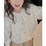 ホワイト | 【aimoha-KIDS-】韓国子供服 かわいい編みカーディガン【AW】 | aimoha kids