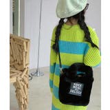 ブラック | 韓国子供服 フェイクファー2WAYショルダーバッグ | aimoha kids