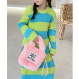 ピンク | 韓国子供服 フェイクファー2WAYショルダーバッグ | aimoha kids