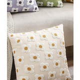 ベージュ | aimoha home立体感刺繍クッションカバー | aimoha 