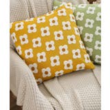 イエロー | aimoha home立体感刺繍クッションカバー | aimoha 