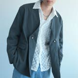 グレー | aimoha menノーカラージャケット | aimoha men