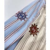 HOOK original 配色ストライプワンポイント刺繍長袖シャツ | HOOK | 詳細画像5