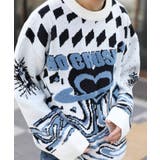 HOOK  original レトロ調溶けるハート配色ニットプルオーバー | HOOK | 詳細画像16 