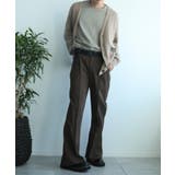 aimoha menセンタータックフレアパンツ | aimoha men | 詳細画像8