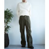 aimoha menセンタータックフレアパンツ | aimoha men | 詳細画像15
