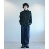 ブラック | aimoha menビッグシルエットバック刺繍シャツ | aimoha men