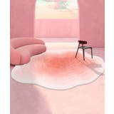 ピンク | Mサイズ aimoha home抽象スタイルラグ カーペット 韓国 | aimoha