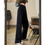 裏起毛カーゴパンツ カーゴ風裏起毛カラーデニムパンツ【AW】 | aimoha | 詳細画像3