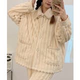 秋冬暖かふわふわ レディース 立体感ルームウェア 上下2点セット【AW】 | aimoha  | 詳細画像4 