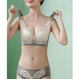 バイカラー大柄レースブラ | aimoha | 詳細画像10