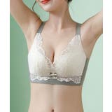 バイカラー大柄レースブラ | aimoha | 詳細画像11