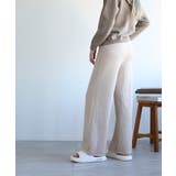 ベージュ | 柔らか 裏起毛暖かパンツ 外出できるロングパンツ | aimoha 