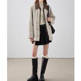 【BANICO】秋冬ふわふわジャケット 合皮カラー【AW】 | aimoha | 詳細画像2