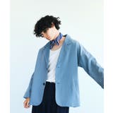 ブルー | テーラードジャケット スウェット スタジャン | aimoha men