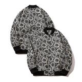 ブラック | HOOK -original- ひまわり総柄ジャカードブルゾン | HOOK