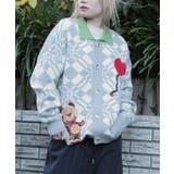 ハート風船を飛ばしたクマちゃん刺繍カーディガン【AW】 | HOOK | 詳細画像18