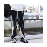 ブラック | HOOK -original- タイダイ染め裾絞りスウェットパンツ | HOOK