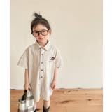 グレー | 宇宙刺繍オールインワン【SS】 | aimoha kids