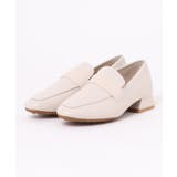 オフホワイト | 【shoes365】ローヒールスクエアトゥローファー | aimoha
