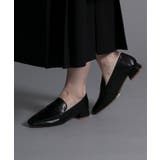【shoes365】ローヒールスクエアトゥローファー | aimoha | 詳細画像1