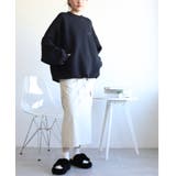 英文字刺繍ビッグシルエットエアスウェット【AW】 | aimoha  | 詳細画像21 