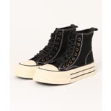 ブラック | 【shoes365】2WAYハイカットキャンバスシューズ | aimoha
