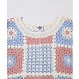 HOOK -original- パッチワークかぎ針風編み透かしベスト | HOOK | 詳細画像4 