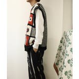 HOOK -original- パッチワークかぎ針風編み透かしベスト | HOOK | 詳細画像10 