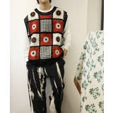 HOOK -original- パッチワークかぎ針風編み透かしベスト | HOOK | 詳細画像11 