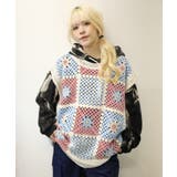 HOOK -original- パッチワークかぎ針風編み透かしベスト | HOOK | 詳細画像13 