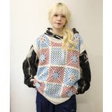 HOOK -original- パッチワークかぎ針風編み透かしベスト | HOOK | 詳細画像17 