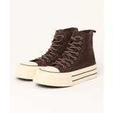 ブラウン | 【shoes365】2WAYハイカットキャンバスシューズ | aimoha