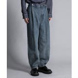 ネイビー | BAGGY DOUBLE BELT | aimoha men