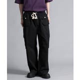 ブラック | aimoha neo/WIDE CARGO POCKET PANTS | aimoha men