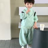 【aimoha-KIDS-】子供服 スポーツ風スウェットセットアップ | aimoha kids | 詳細画像1
